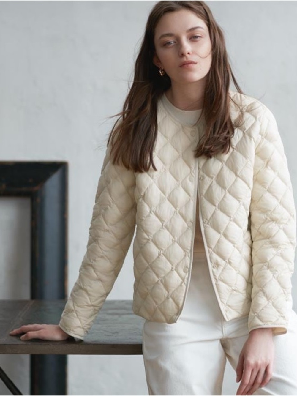Uniqlo Quilted Lightweight Puffer Jacket —Olive - Picture 5 of 5